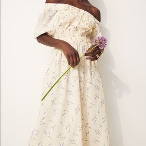 H&M Floral Off- The - Shoulder Dress